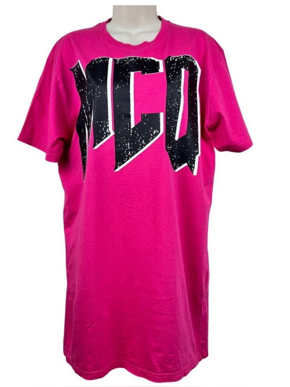 MCQ Logo Tshirt Dress in Fuchsia